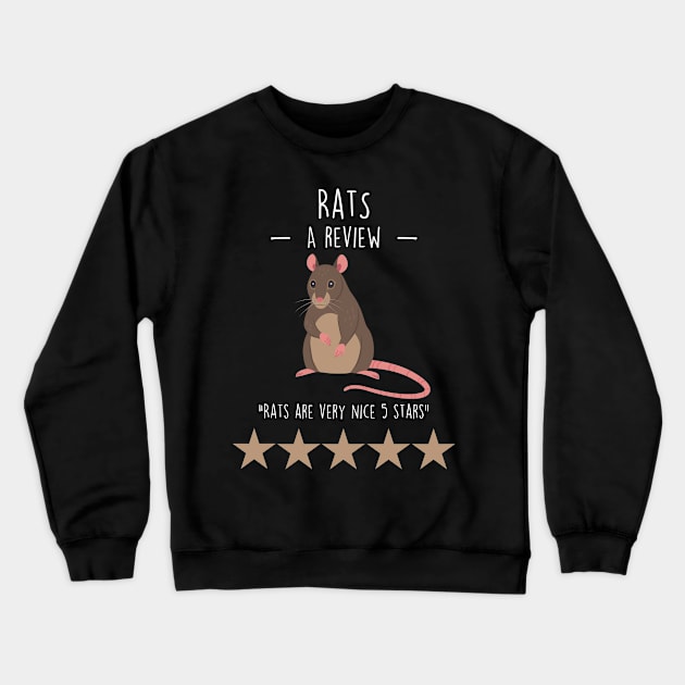 Rat Review Crewneck Sweatshirt by Psitta